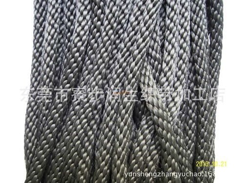 潤(rùn)生倒7mm花12錠黑色pp繩 東莞市寮步潤(rùn)生織帶加工店